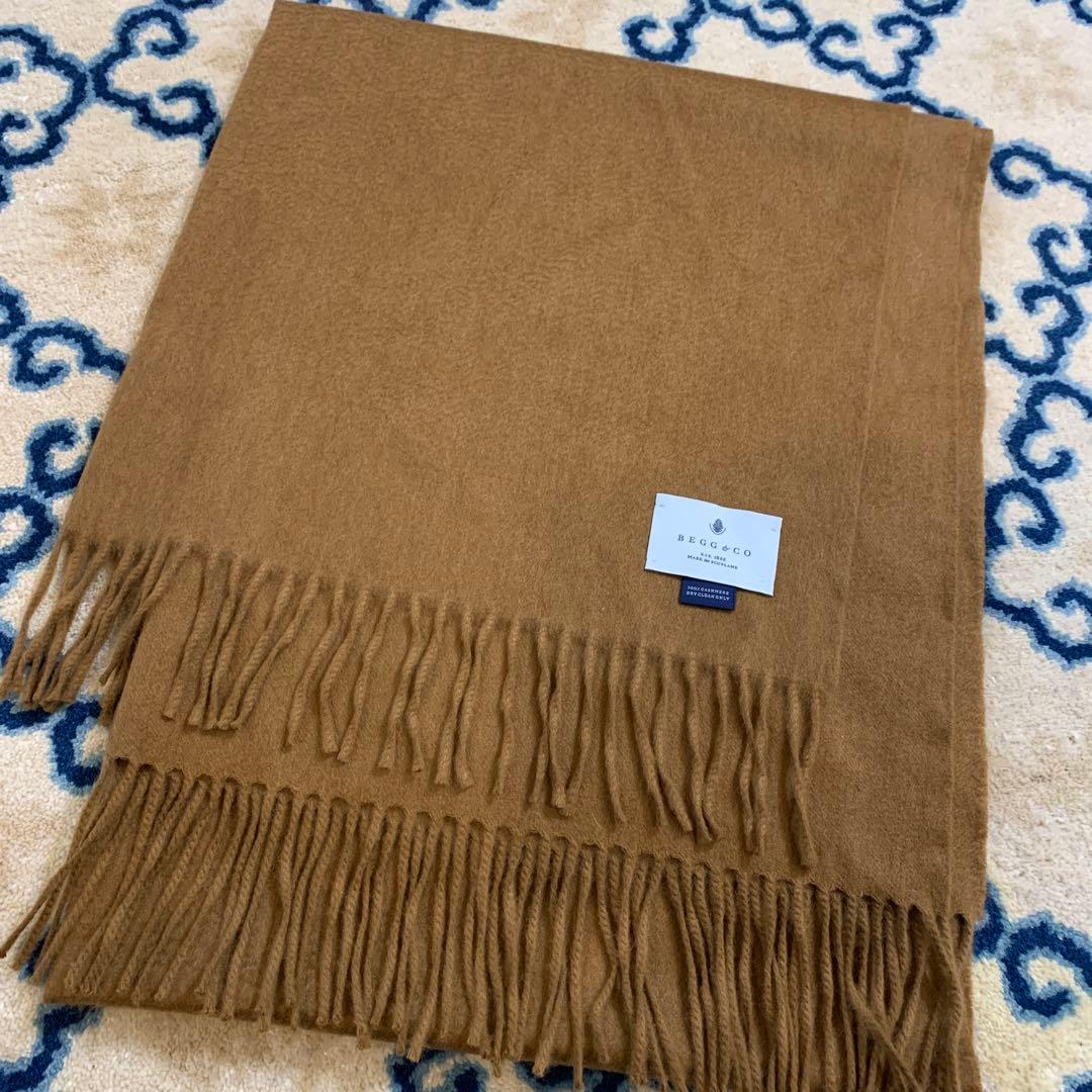 【BEGG＆CO】カシミヤストール　ドゥーズィエムクラス　マフラー