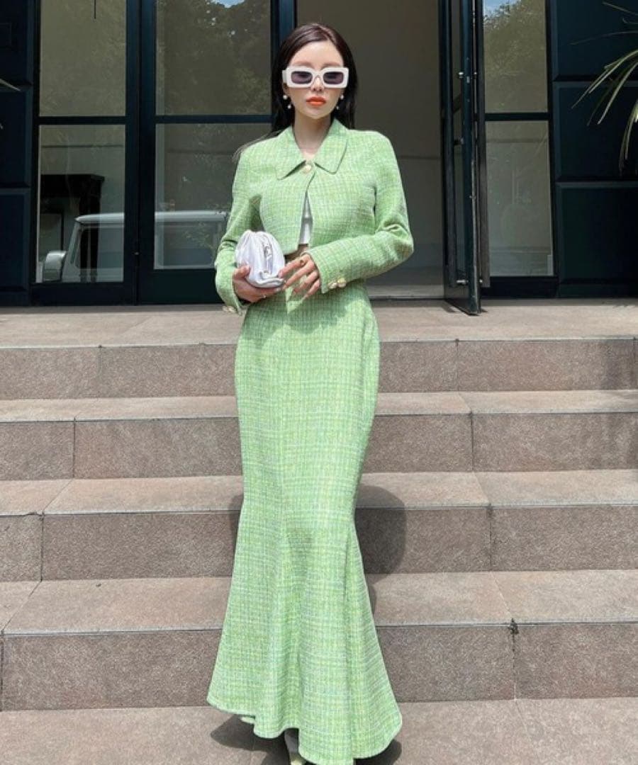 eimy istoire ツイードショートジャケット