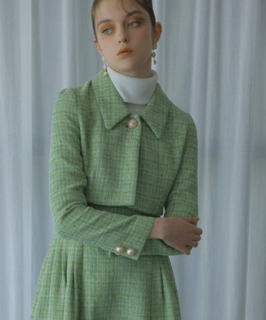 eimy istoire ツイードショートジャケット