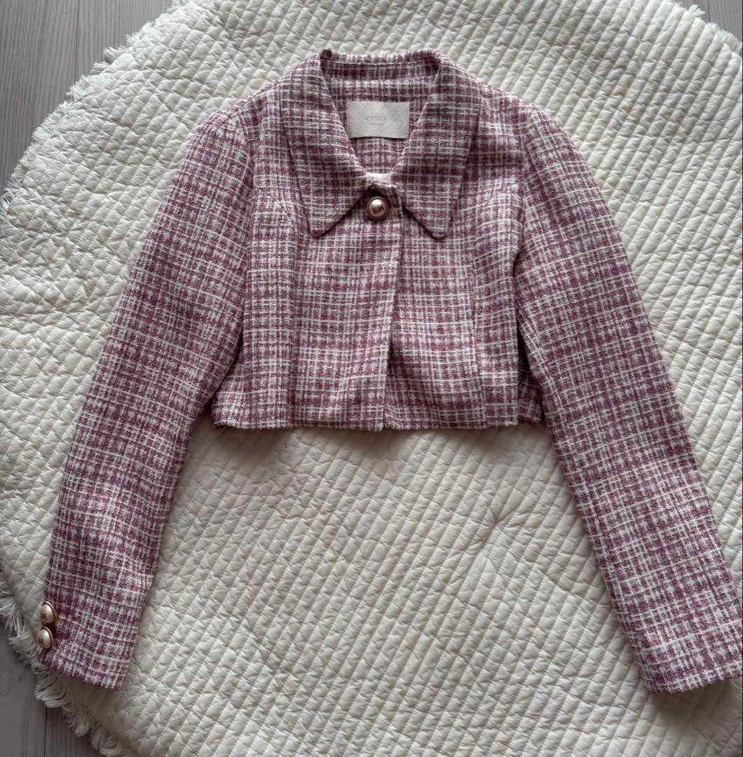 eimy istoire ツイードショートジャケット