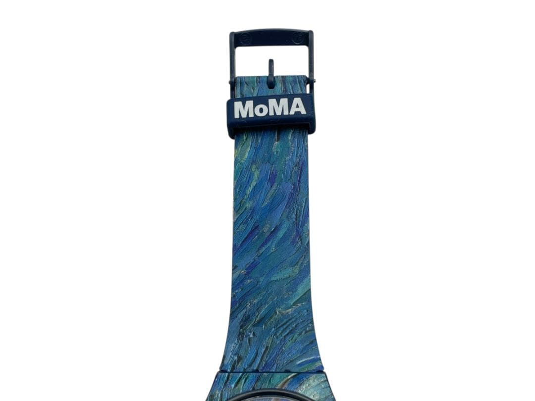 動作品 Swatch X MoMA ゴッホ 星月夜 モデル SUOZ335