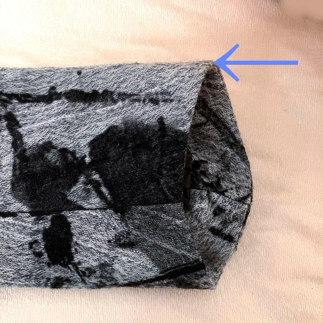 芽風センソユニコ　総柄 ワイヤーカラーウールジャケット 38