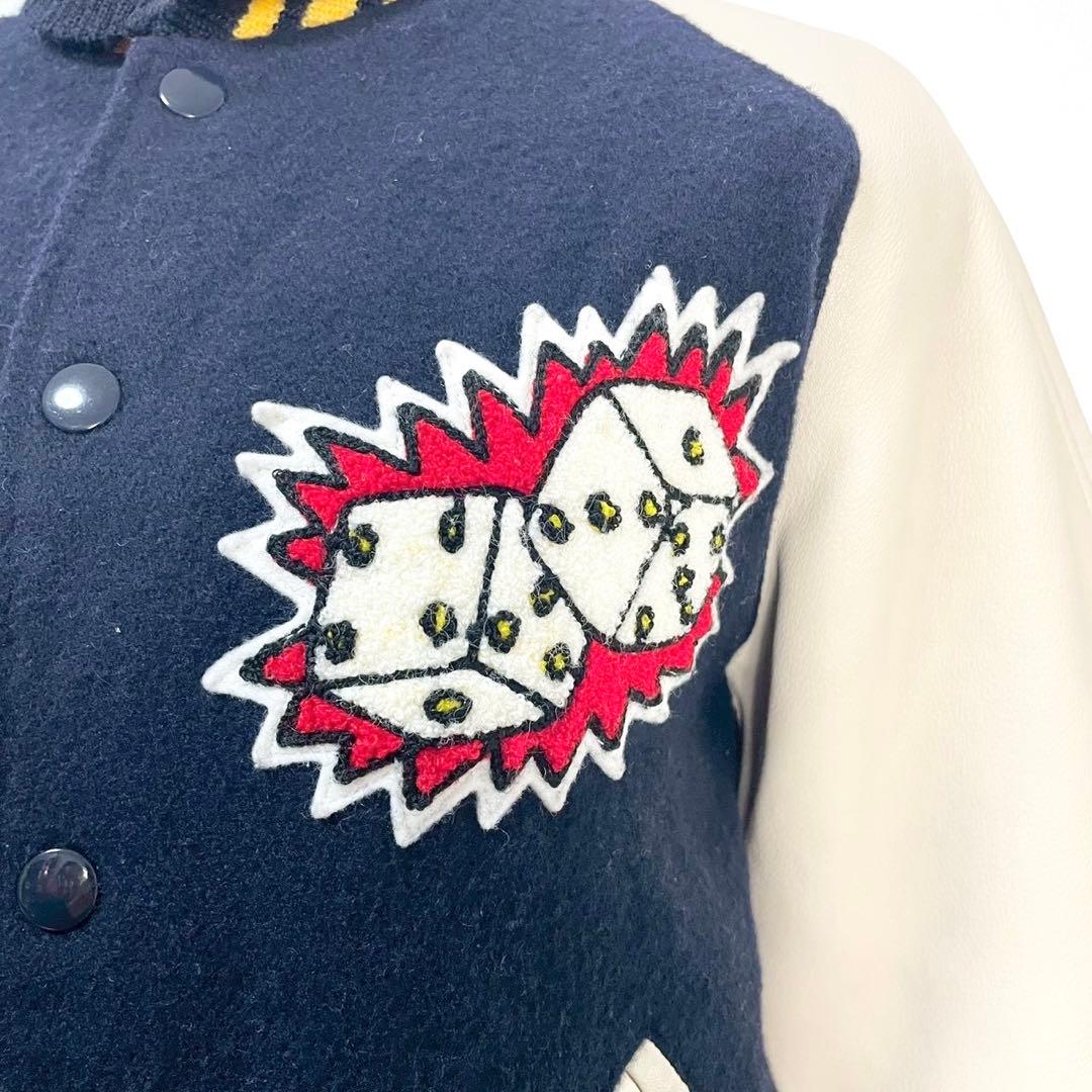 y2k❤️ HYSTERIC MINI ミニちゃん サガラ刺繍 牛革 スタジャン