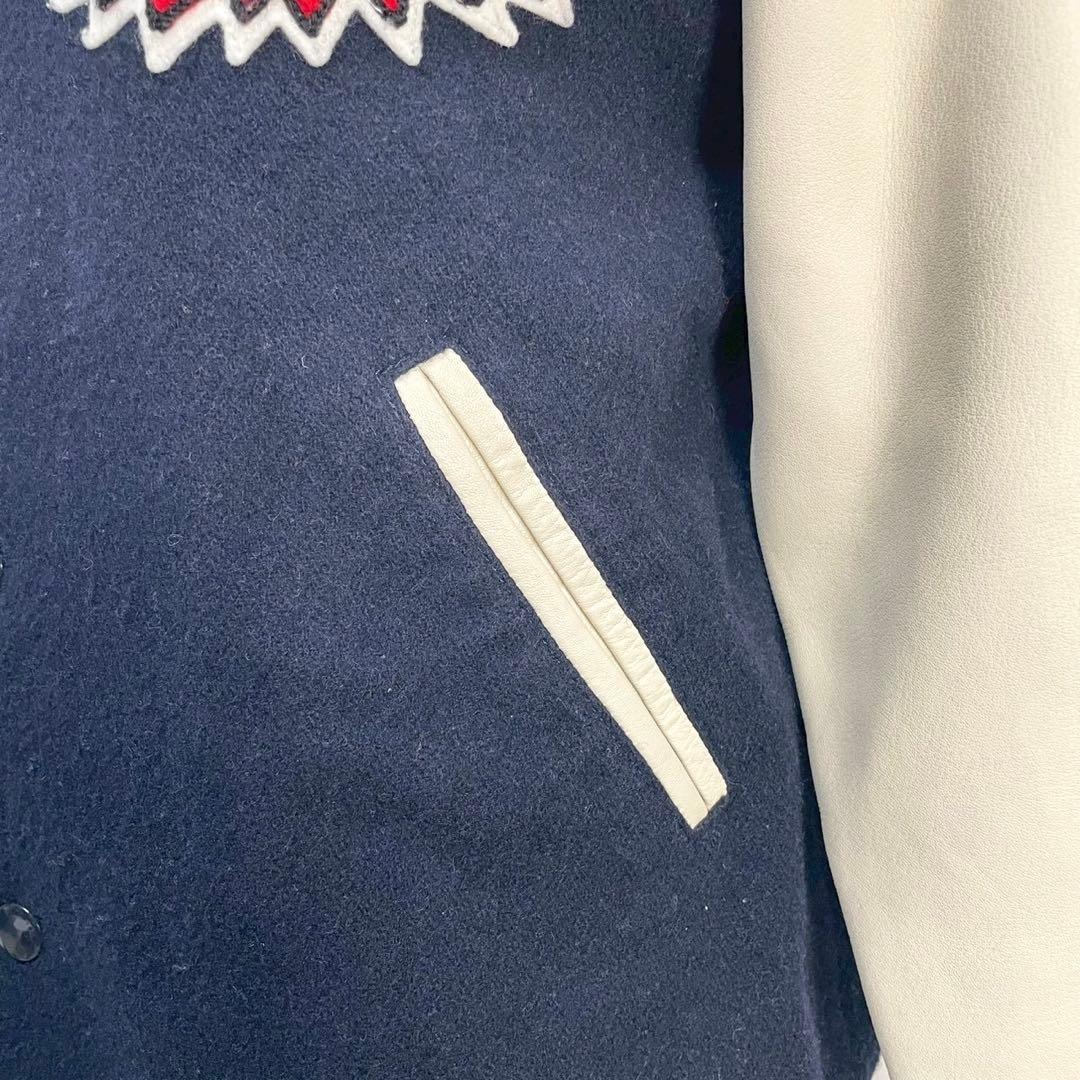 y2k❤️ HYSTERIC MINI ミニちゃん サガラ刺繍 牛革 スタジャン