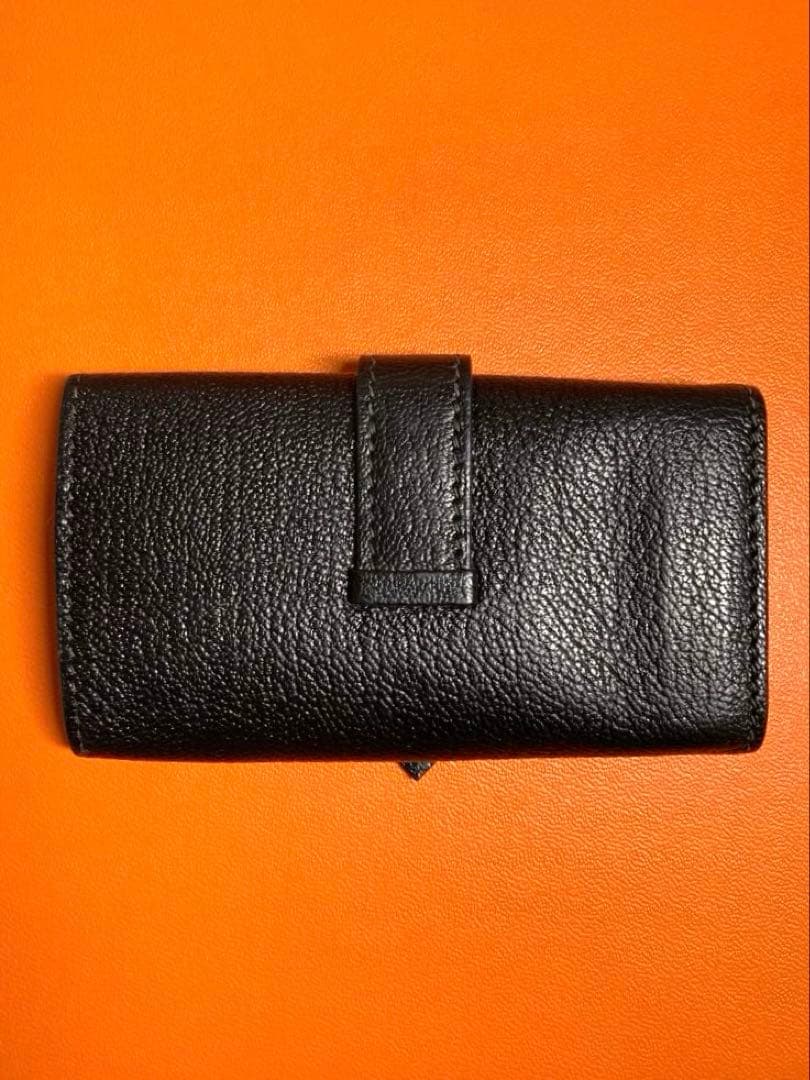 美品　HERMES エルメス　べアン　レザー　4連キーケース　ブラック　箱付き