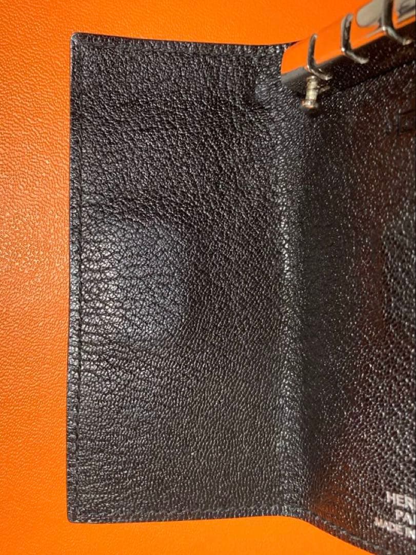 美品　HERMES エルメス　べアン　レザー　4連キーケース　ブラック　箱付き