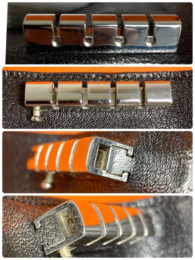 美品　HERMES エルメス　べアン　レザー　4連キーケース　ブラック　箱付き