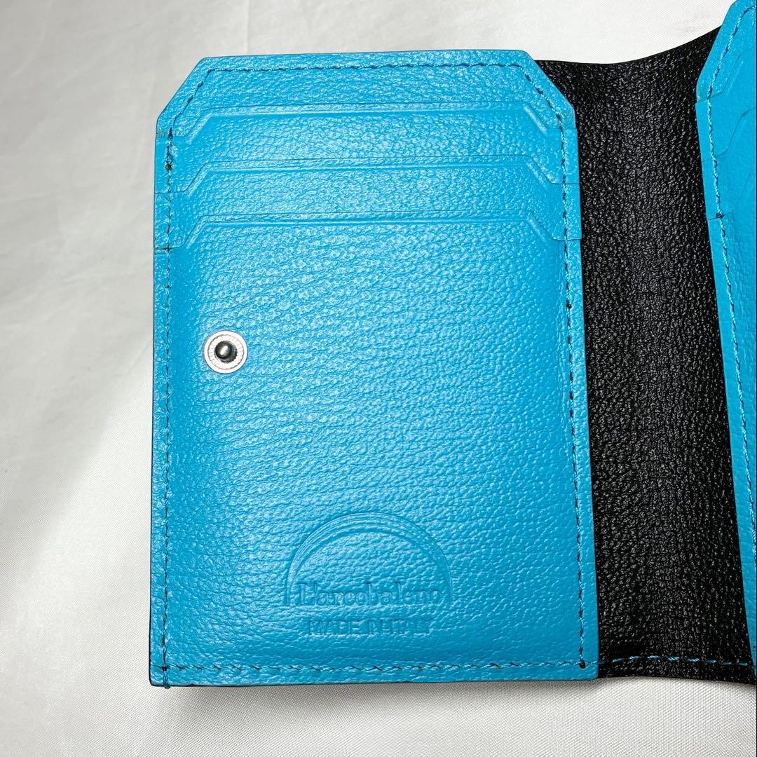 【未使用級】　ラルコバレーノ　スマートカードウォレット　限定　ターコイズ　財布