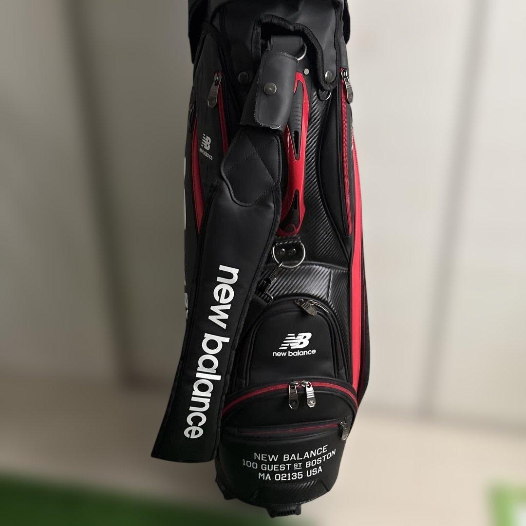 new balance キャディバッグ 黒/赤