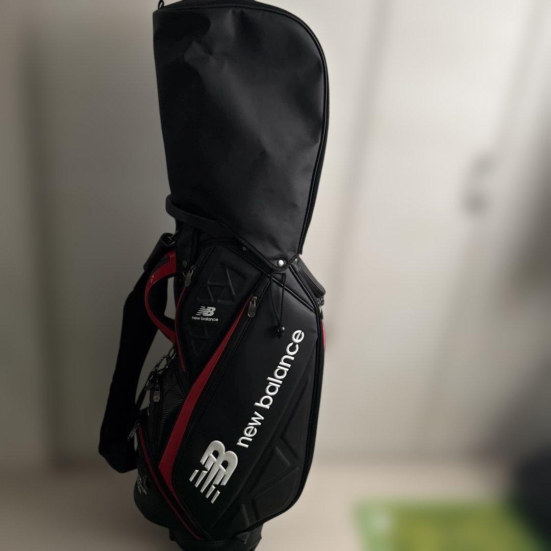 new balance キャディバッグ 黒/赤