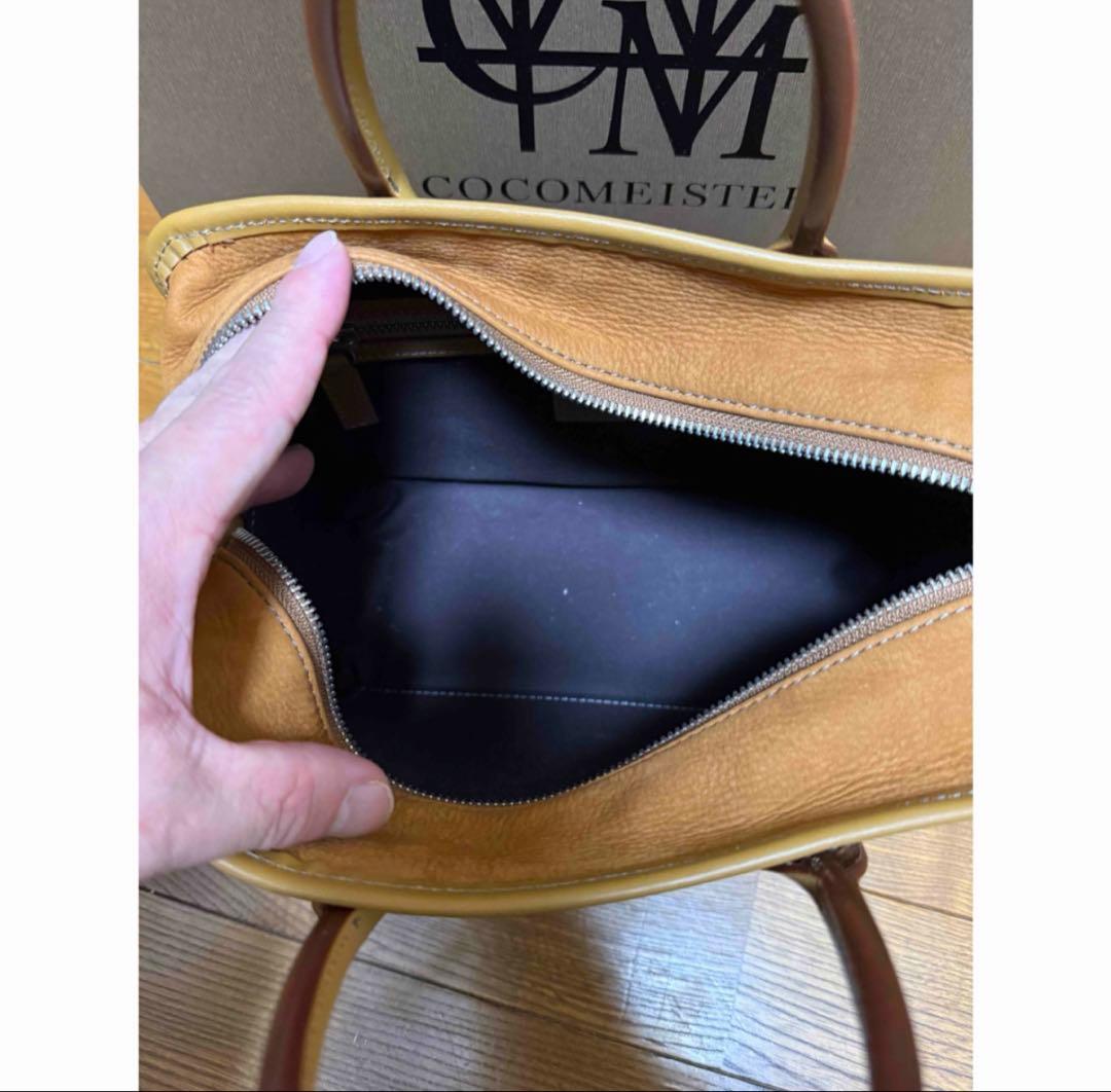 【新古品】ココマイスター　ダブルウッド・クラシカルミニボストン