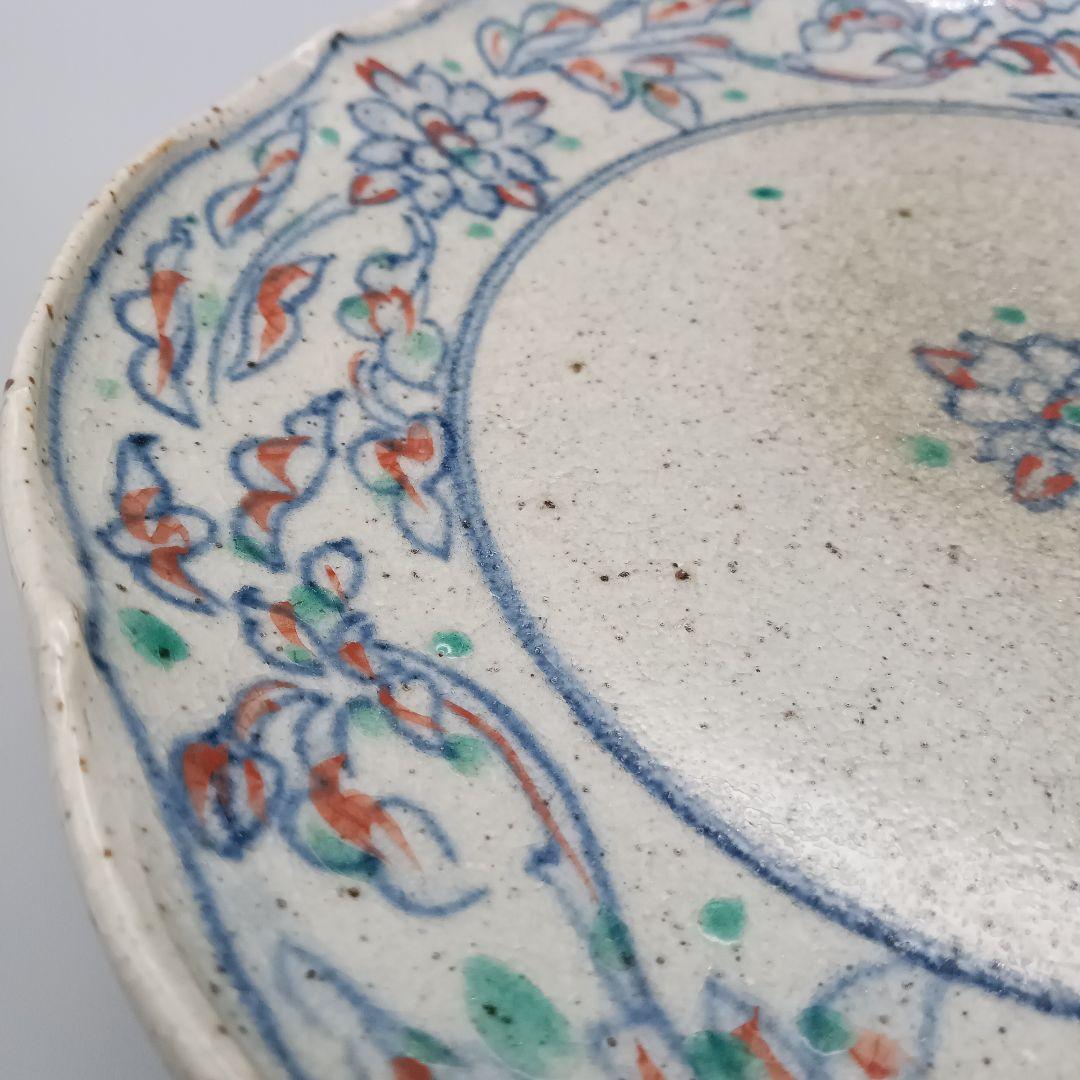 イムサエム 高台皿 器 色絵 現代作家 B