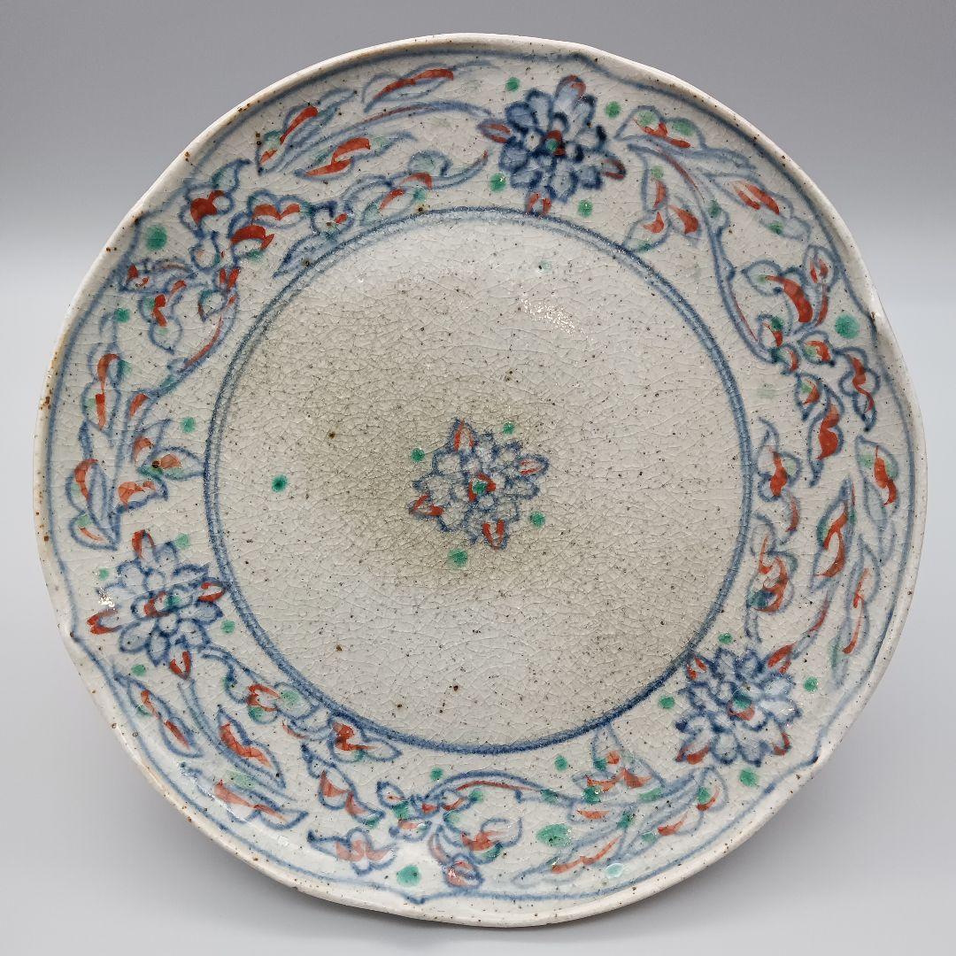 イムサエム 高台皿 器 色絵 現代作家 B