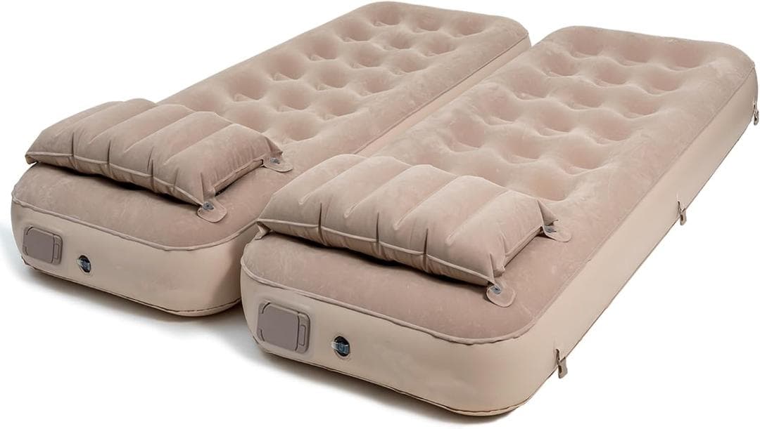 エアーベッド 電動ポンプ内蔵 キャンプ 防災 避難用 来客用ベッド 2台セット