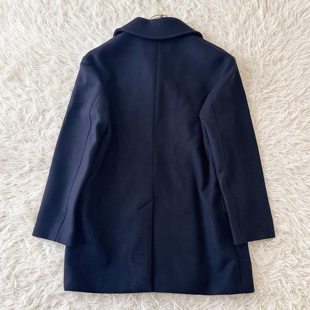 極美品✨セオリーリュクス ダブル ピーコート 金ボタン 2022AW 紺 40
