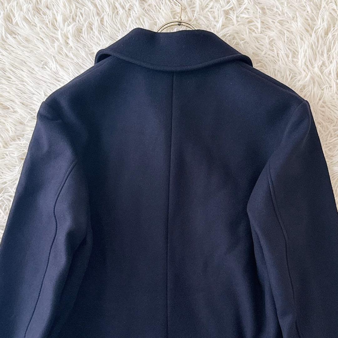 極美品✨セオリーリュクス ダブル ピーコート 金ボタン 2022AW 紺 40