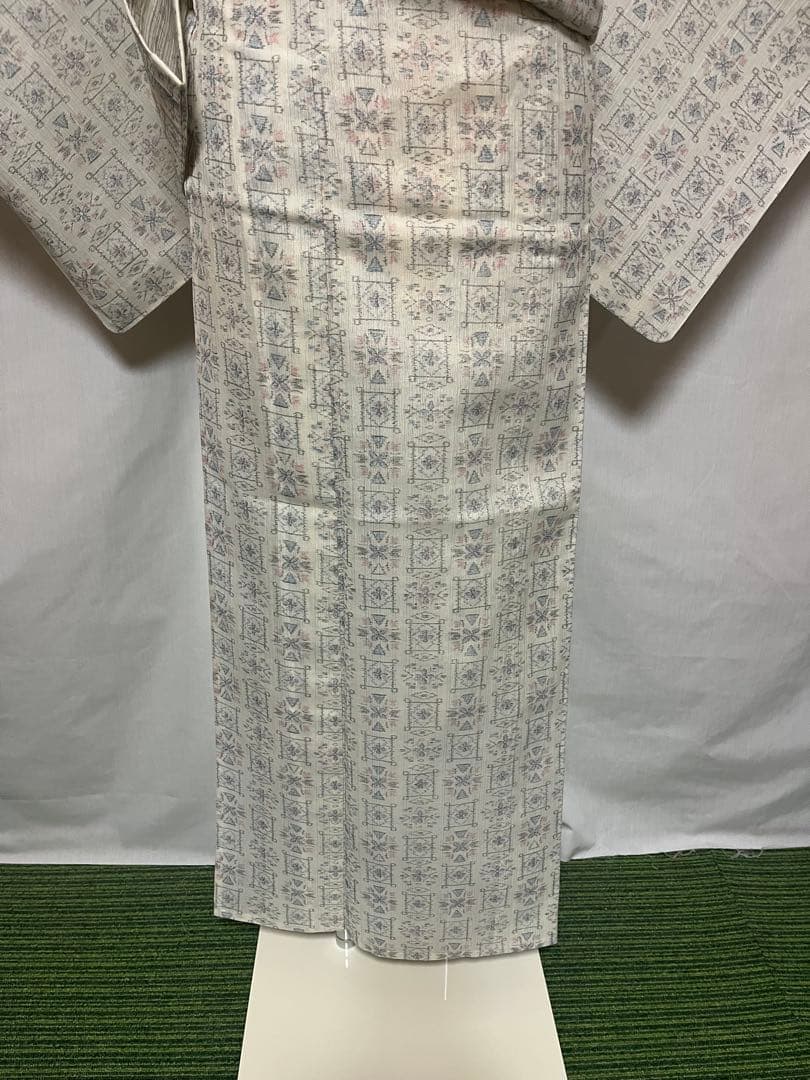 【国宝品】●沖縄県伝統工芸品●【八重山上布】●苧麻●かすり●盛夏●着物