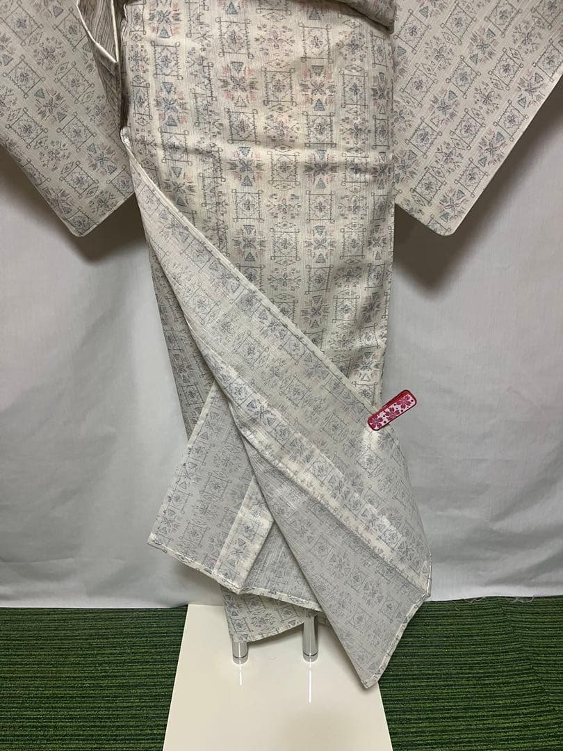 【国宝品】●沖縄県伝統工芸品●【八重山上布】●苧麻●かすり●盛夏●着物