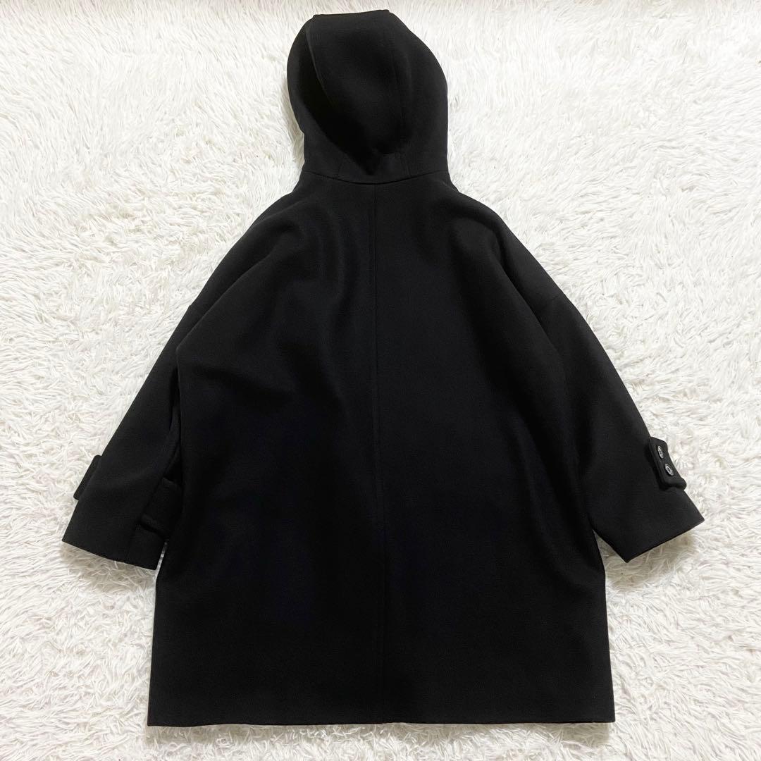 マッキントッシュ　ニューハンビーフード　ウールメルトンコート　ブラック　6