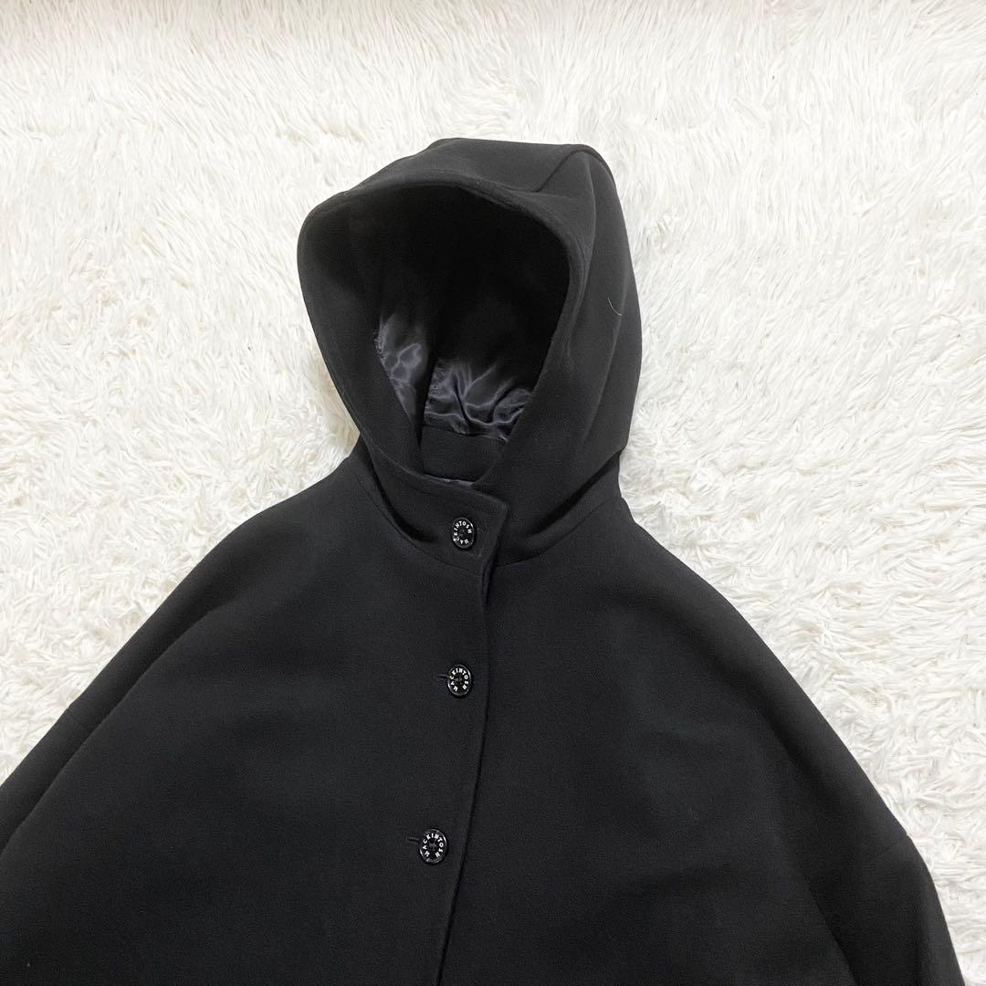 マッキントッシュ　ニューハンビーフード　ウールメルトンコート　ブラック　6