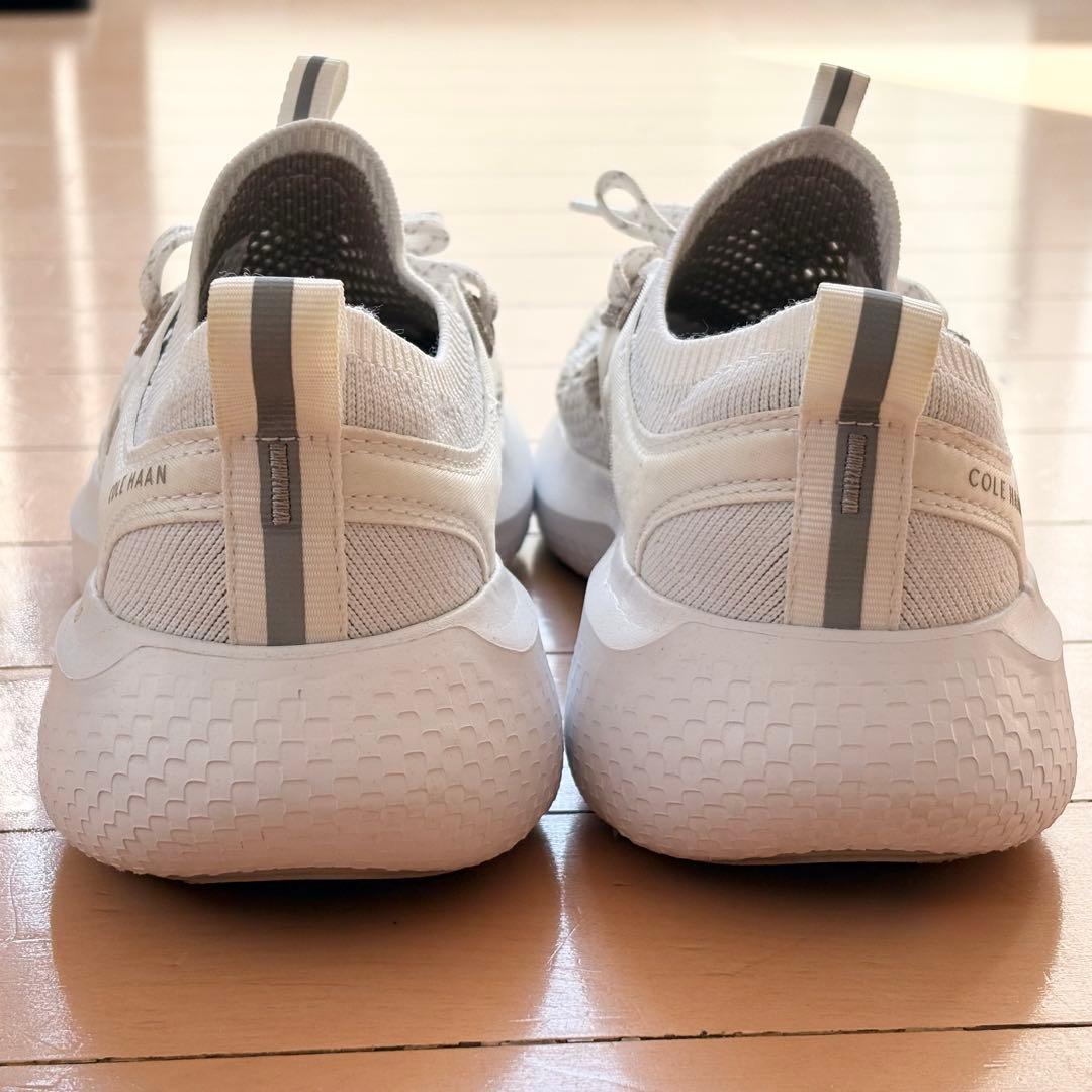 COLE HAAN ゼログランド ニットスニーカー 白 US8 25cm 美品