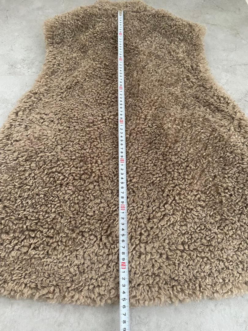 新品　未使用　anuke(アンヌーク) Eco Fur Vest モカ　36