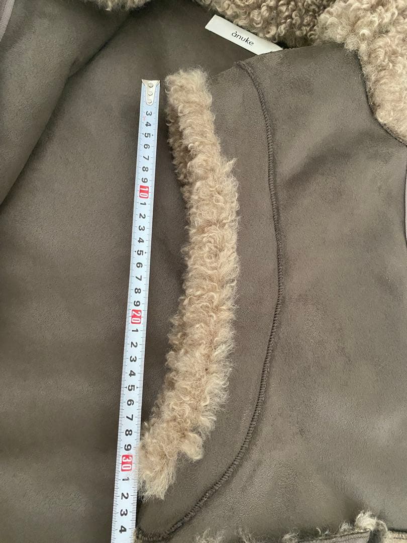 新品　未使用　anuke(アンヌーク) Eco Fur Vest モカ　36