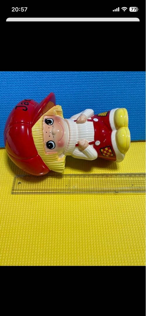 内藤ルネ　陶器　靴ベラ入れ？　23センチくらい　昭和レトロ