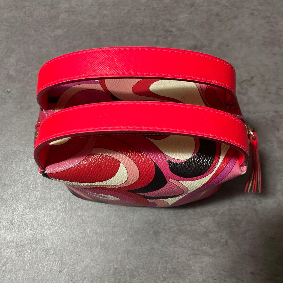 ✨美品✨EMILIO PUCCI 総柄 レザーバッグ　マルチカラー