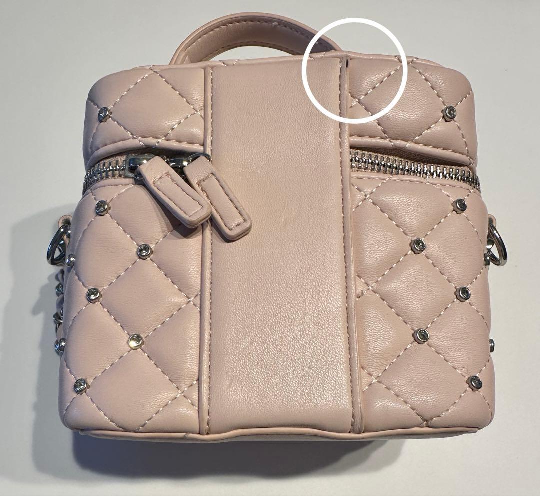 Darich キルティングビジュースクエアミニバッグ PNK