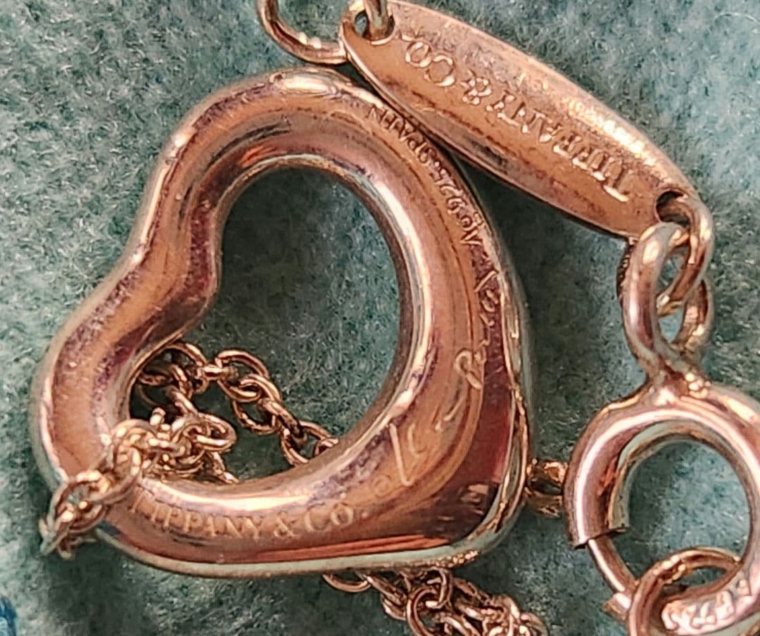 ★かわ★　TIFFANY　オープンハート　ネックレス