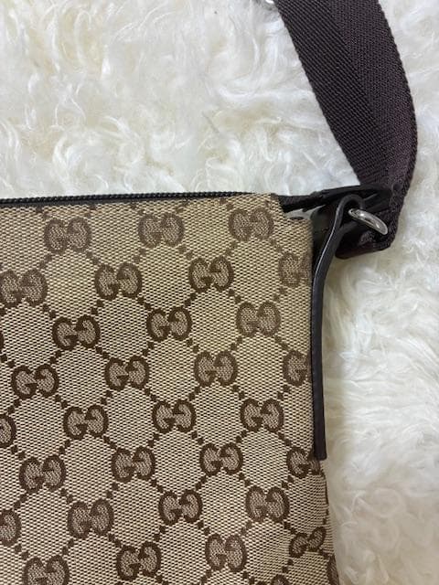 ☆美品☆GUCCI　GGキャンバス　ショルダーバッグ　ブラウン系