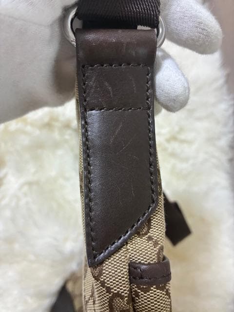 ☆美品☆GUCCI　GGキャンバス　ショルダーバッグ　ブラウン系