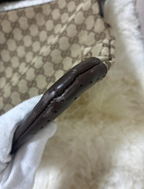 ☆美品☆GUCCI　GGキャンバス　ショルダーバッグ　ブラウン系