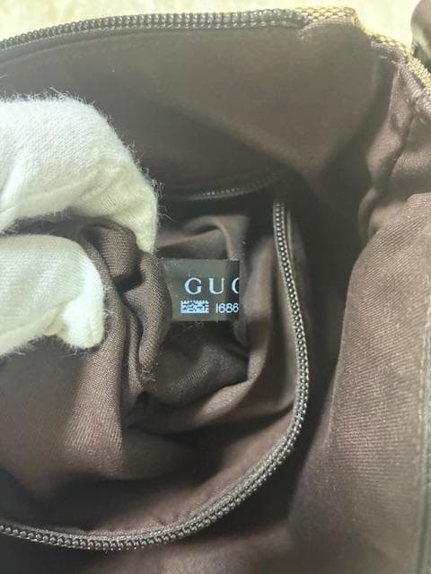 ☆美品☆GUCCI　GGキャンバス　ショルダーバッグ　ブラウン系