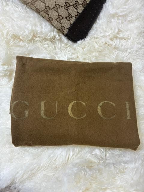 ☆美品☆GUCCI　GGキャンバス　ショルダーバッグ　ブラウン系