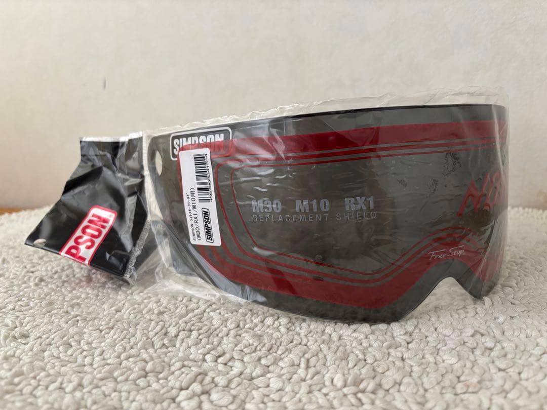 シンプソン M30 フレアホワイト ヘルメット 60cm/ライトスモーク付き