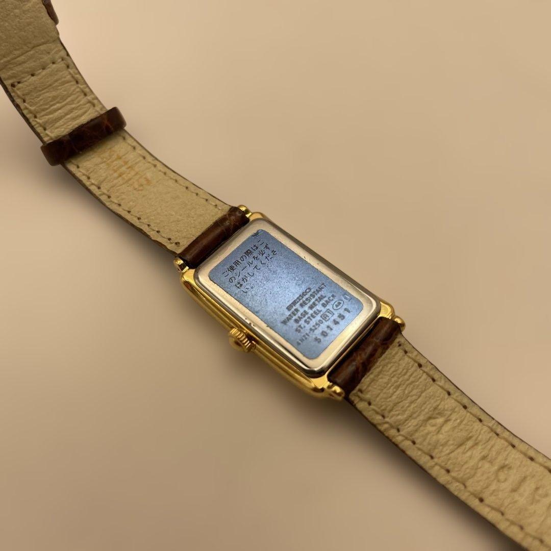 未使用　セイコー　ノイエ　4N21-5250 ゴールド　ブラウン