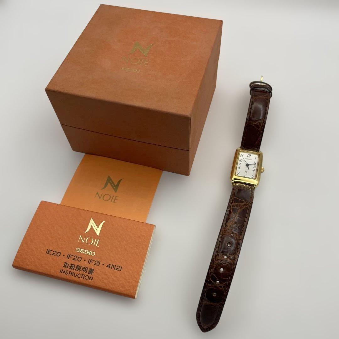 未使用　セイコー　ノイエ　4N21-5250 ゴールド　ブラウン