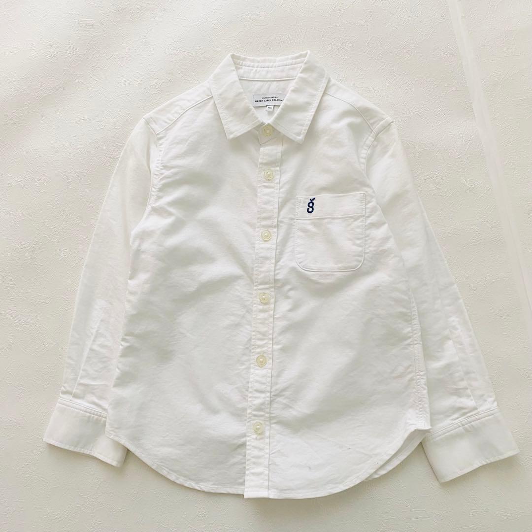 美品　グリーンレーベル　男の子スーツ４点セット　115 チェック柄　グリーン