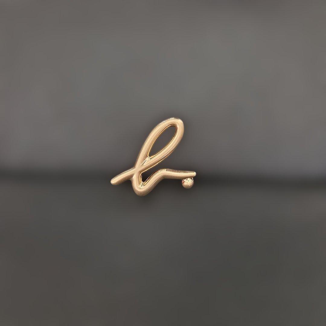 美品　アニエスベー　ショルダーバッグ　レザー　ブラック　ゴールド金具