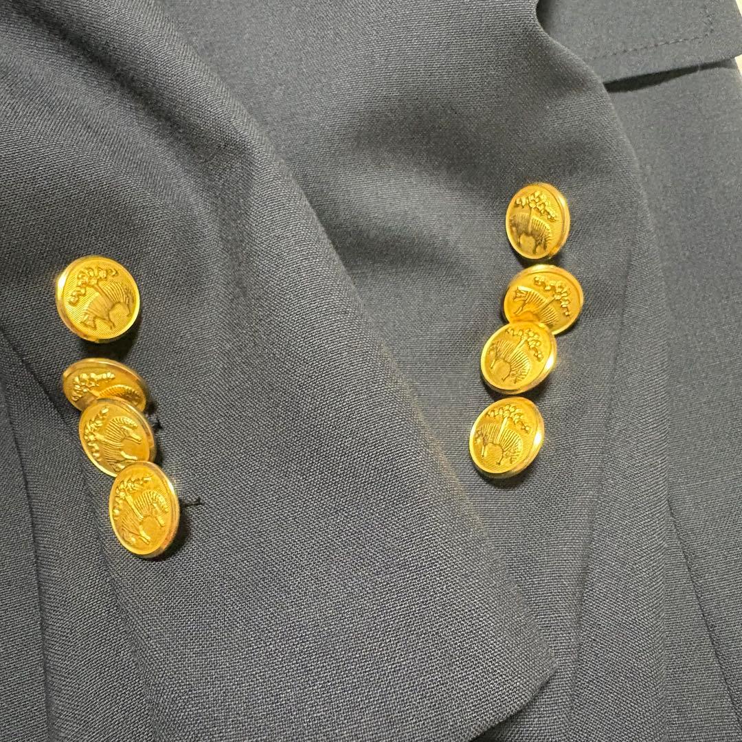 極美品 ブルックスブラザーズ　MADISON カノニコ生地　紺ブレ 金ボタン S