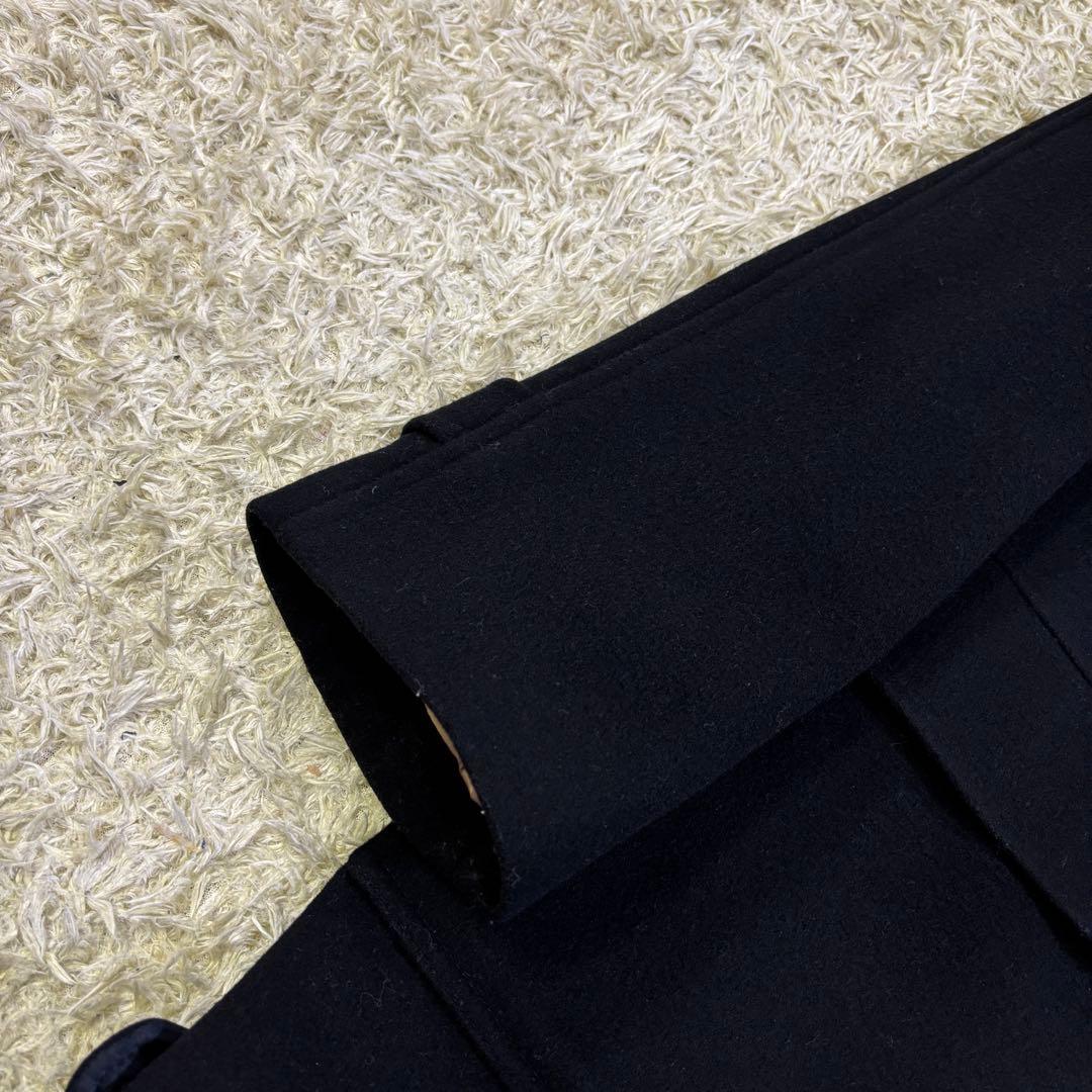 バーバリーロンドン　ノバチェック　ホースロゴ刺繍　ウール　ミドルコート