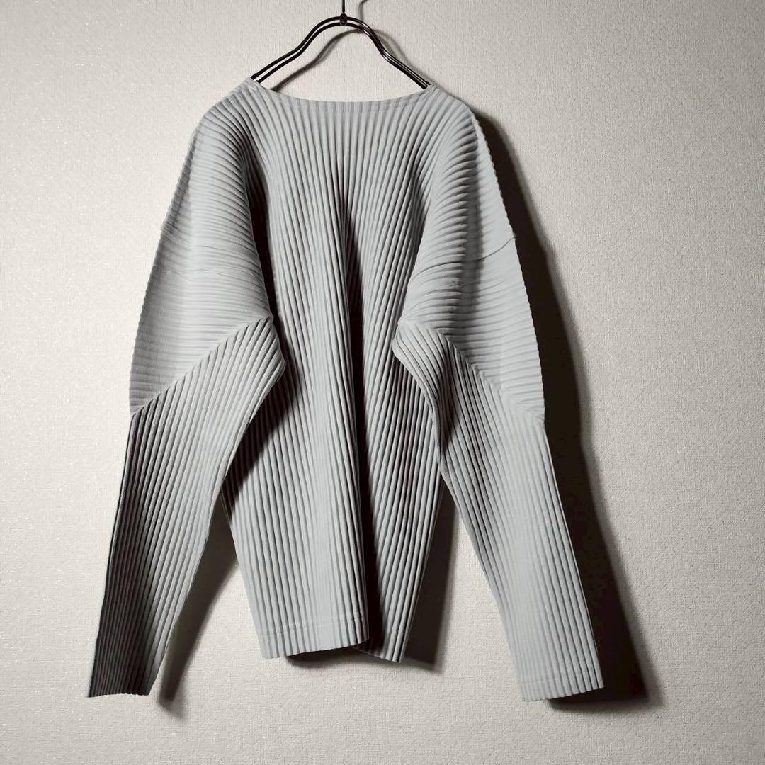 オムプリッセ イッセイミヤケ 長袖カットソー プルオーバー プリーツプリーズ