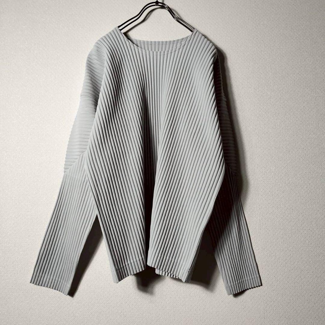 オムプリッセ イッセイミヤケ 長袖カットソー プルオーバー プリーツプリーズ