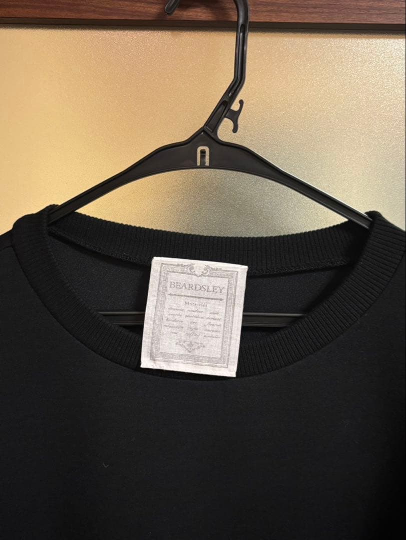 ビアズリー袖パフダンボールワンピース　黒