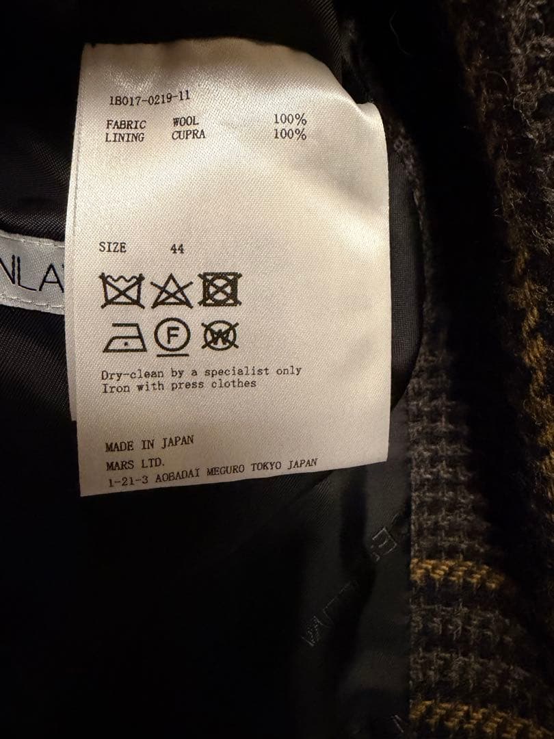 john lawlence sullivan 19aw ツイードオーバーコート