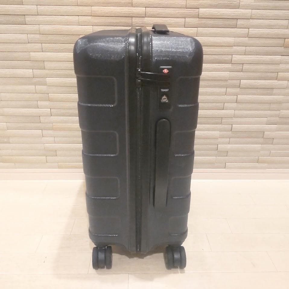 ★美品★ 無印良品 スーツケース35L ストッパー付 ネイビー 機内持ち込み可