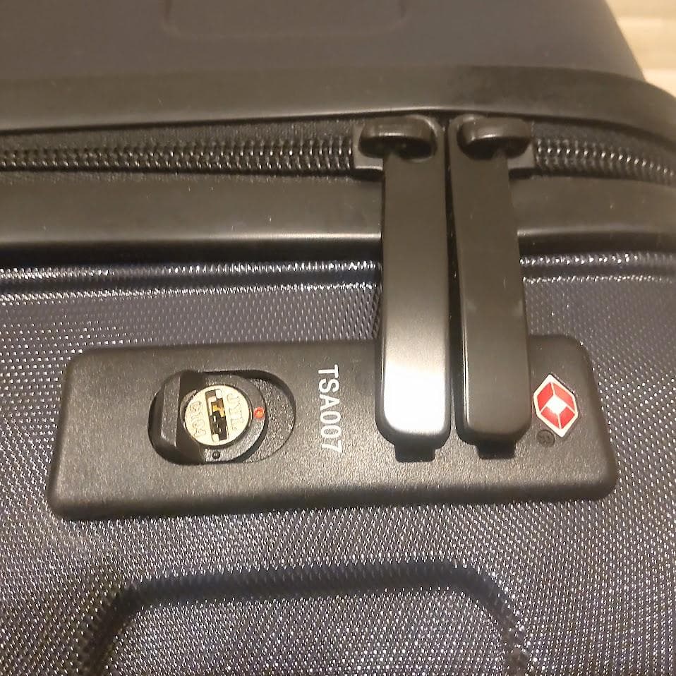 ★美品★ 無印良品 スーツケース35L ストッパー付 ネイビー 機内持ち込み可