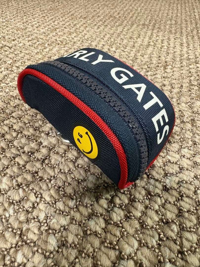 美品 パーリーゲイツ キャディバッグ スタンド式 ネイビー スマイル 89ロゴ